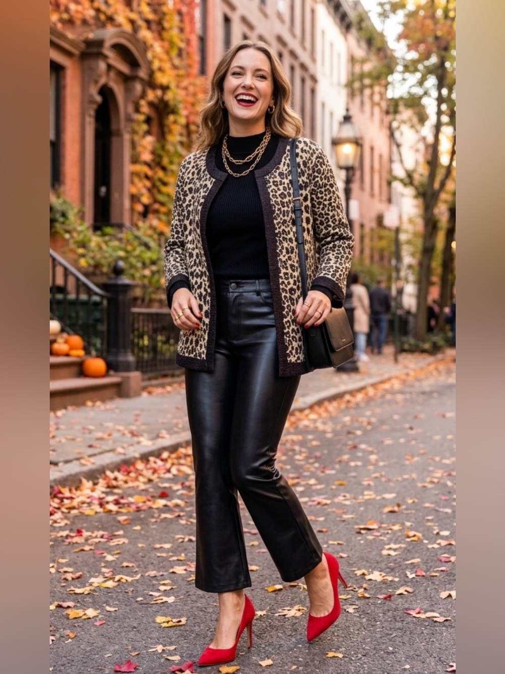 Chicos Leopard Print Textured open front cardigan- M or Chicos 1 hello fall !!